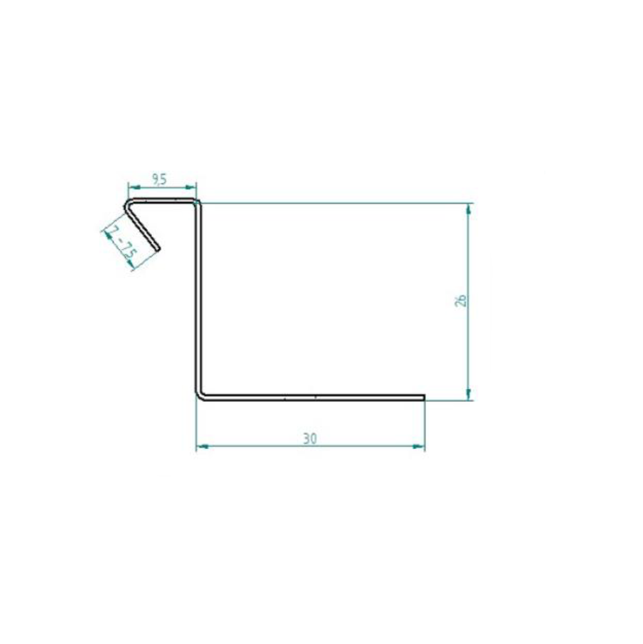 Klammeri 0,6 mm väripelti