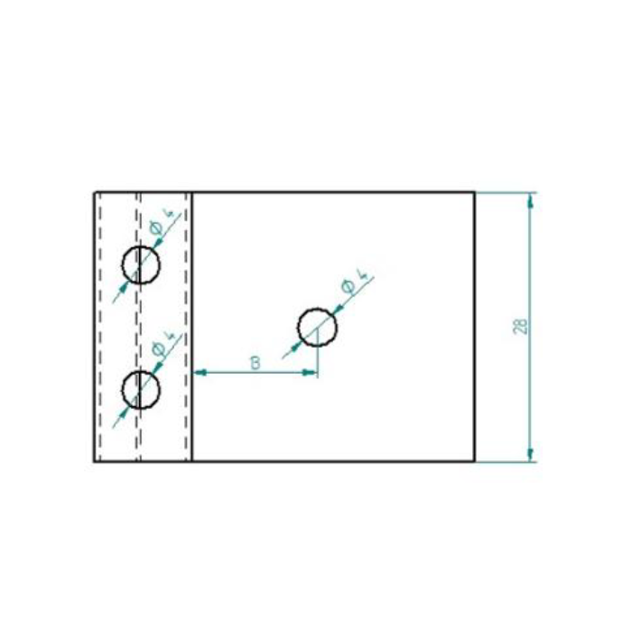 Klammeri 0,6 mm väripelti