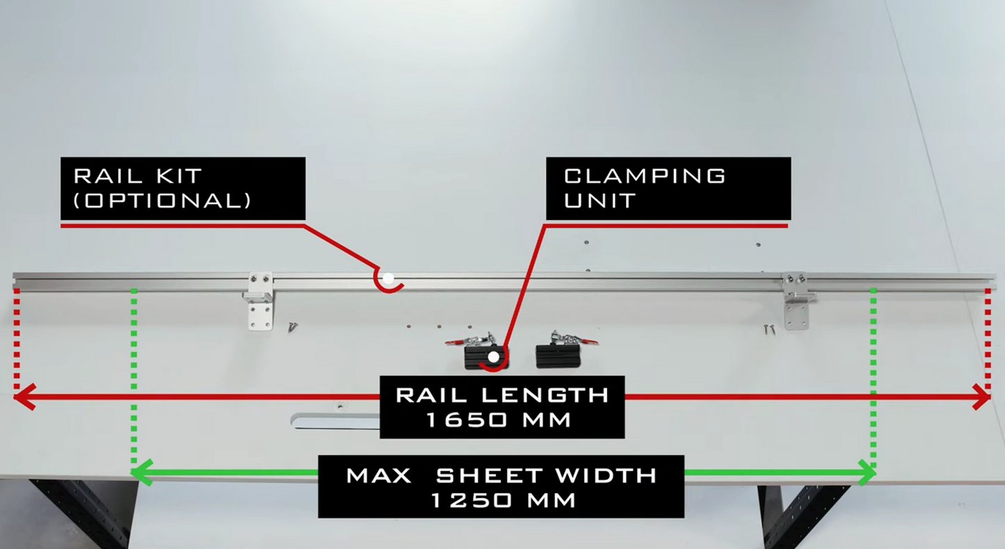 Roll Cutter Rail Kit, Buschmann 0310